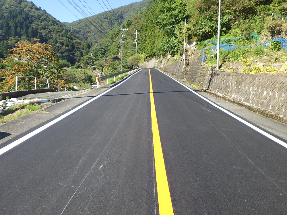 一般国道186号線 舗装道補修工事(上筒賀工区)R1.10月完成