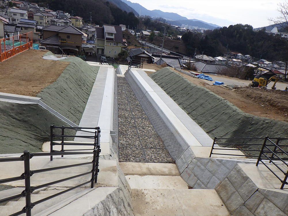 広島西部山系可部東地区流路工外工事H31.3月完成