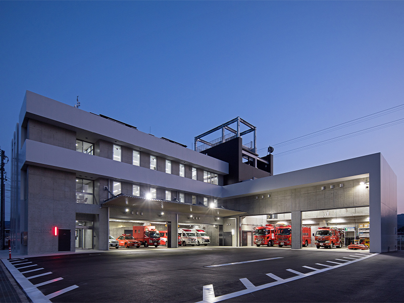 北広島町消防本部・本署庁舎整備工事(砂原・竹下JV) R7.3月完成